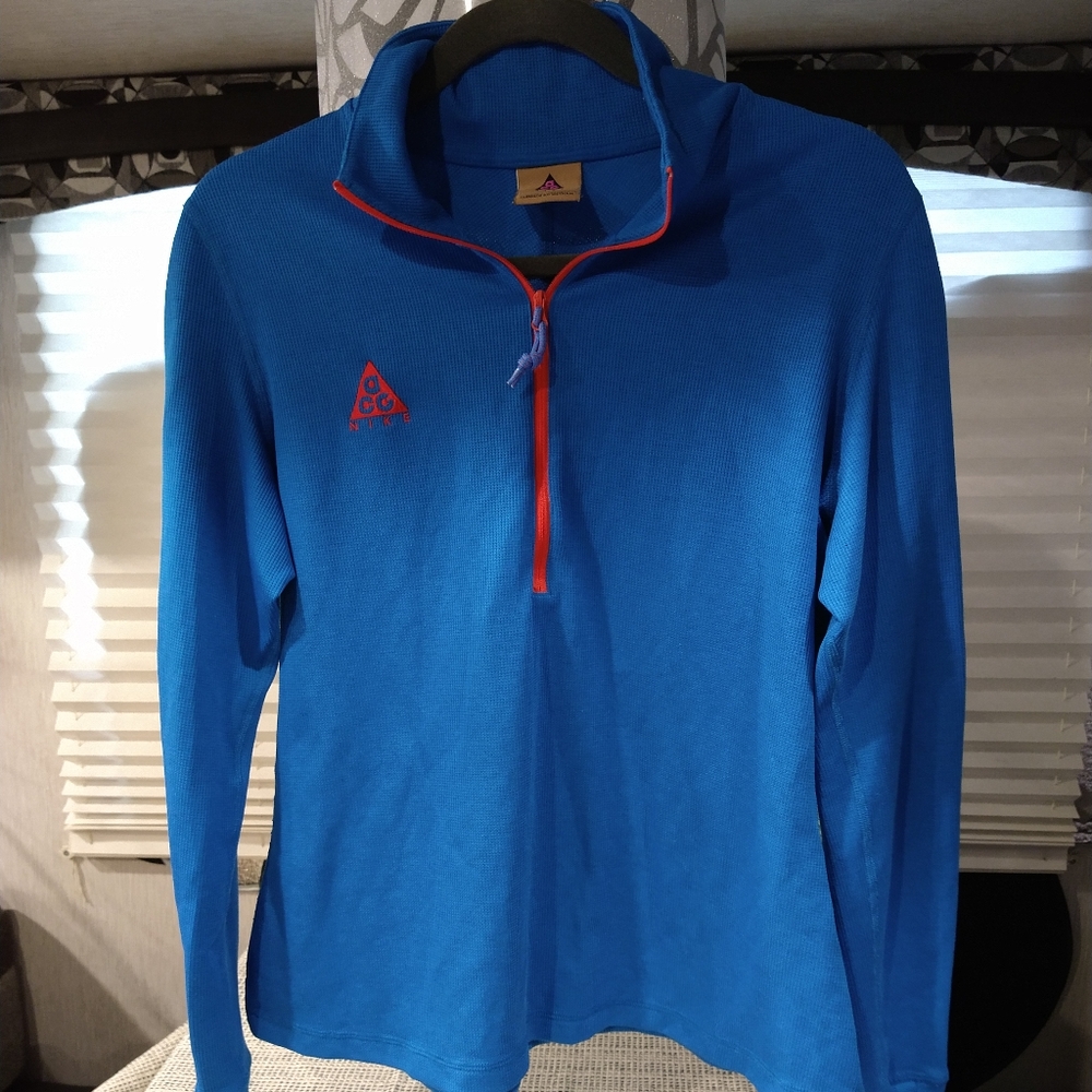 NIKE ACG THERMAL ½-ZIP PULLOVER TOP TURQUOISE LONG